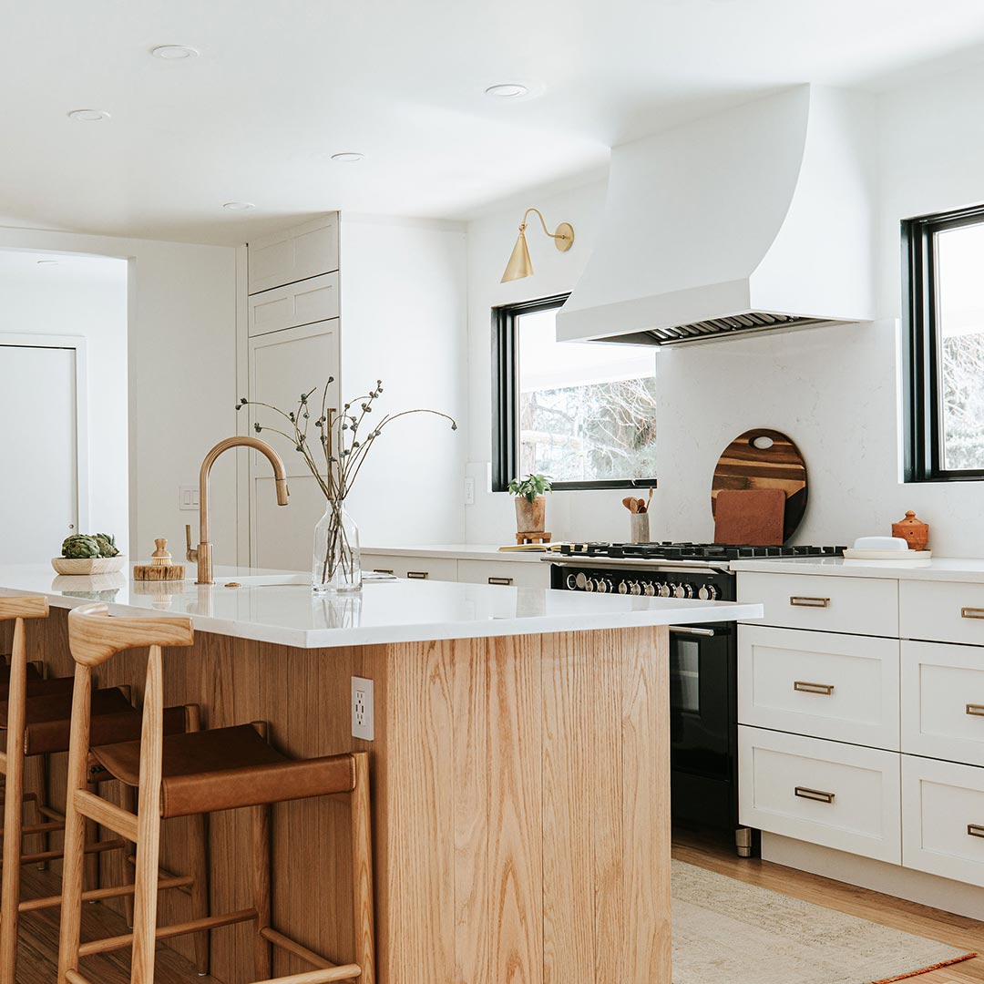 Scandinavian kitchen design done by J. Reiko Design + Co in Denver, Colorado