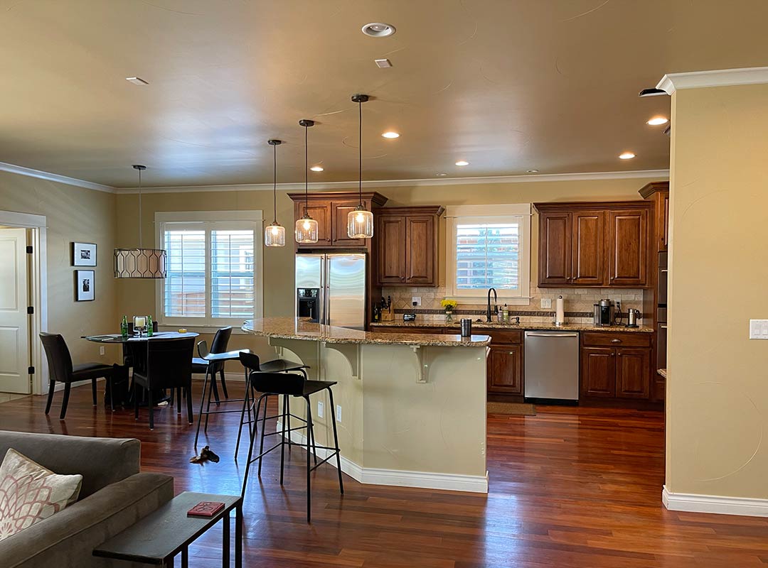 Kitchen  'before' image - J. Reiko Design + Co - Hudson Street Project - before and after of a modern classic interior design project