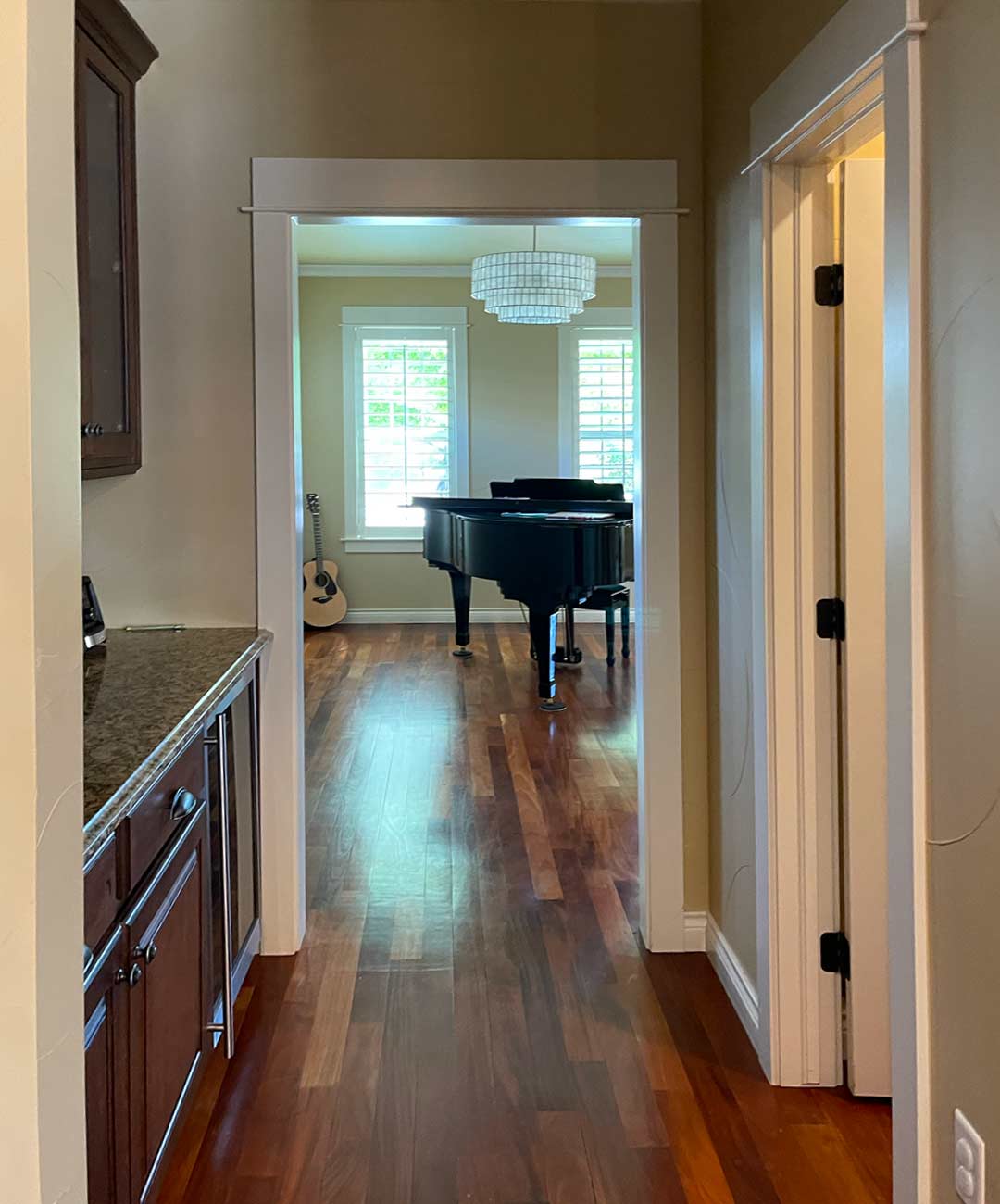 Butlers pantry to the dining room 'before' image - J. Reiko Design + Co - Hudson Street Project - before and after of a modern classic interior design project