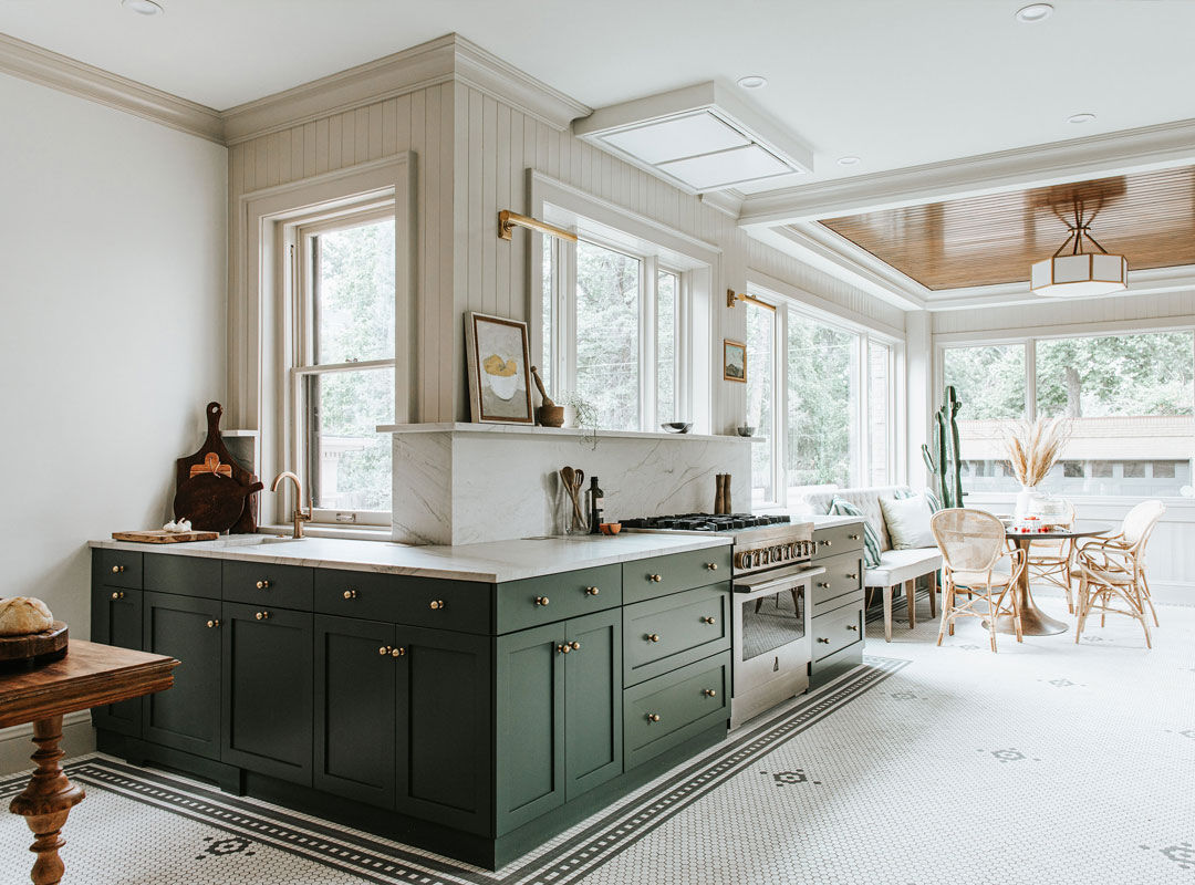 Kitchen 'after' image - J. Reiko Design + Co - Humboldt Street Project - before and after of a historic Denver interior design renovation