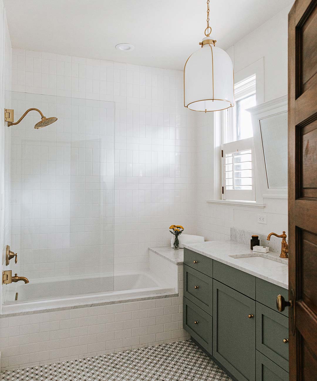 Children's bathroom 'after' image - J. Reiko Design + Co - Humboldt Street Project - before and after of a historic Denver interior design renovation