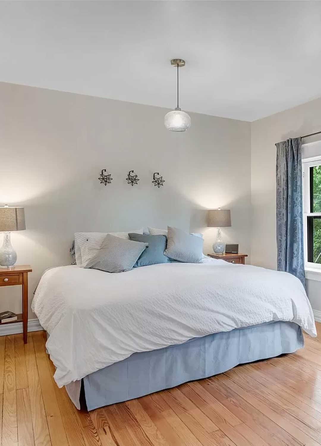 Primary bedroom 'before' image - J. Reiko Design + Co - Julien Street Project - before and after of a Denver Square restoration remodel with Victorian charm and playful English-inspired design