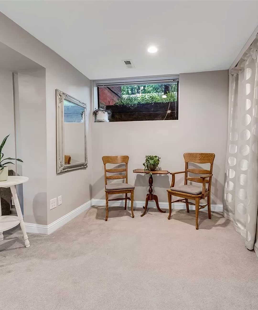 Guest bath addition 'before' image - J. Reiko Design + Co - Julien Street Project - before and after of a Denver Square restoration remodel with Victorian charm and playful English-inspired design