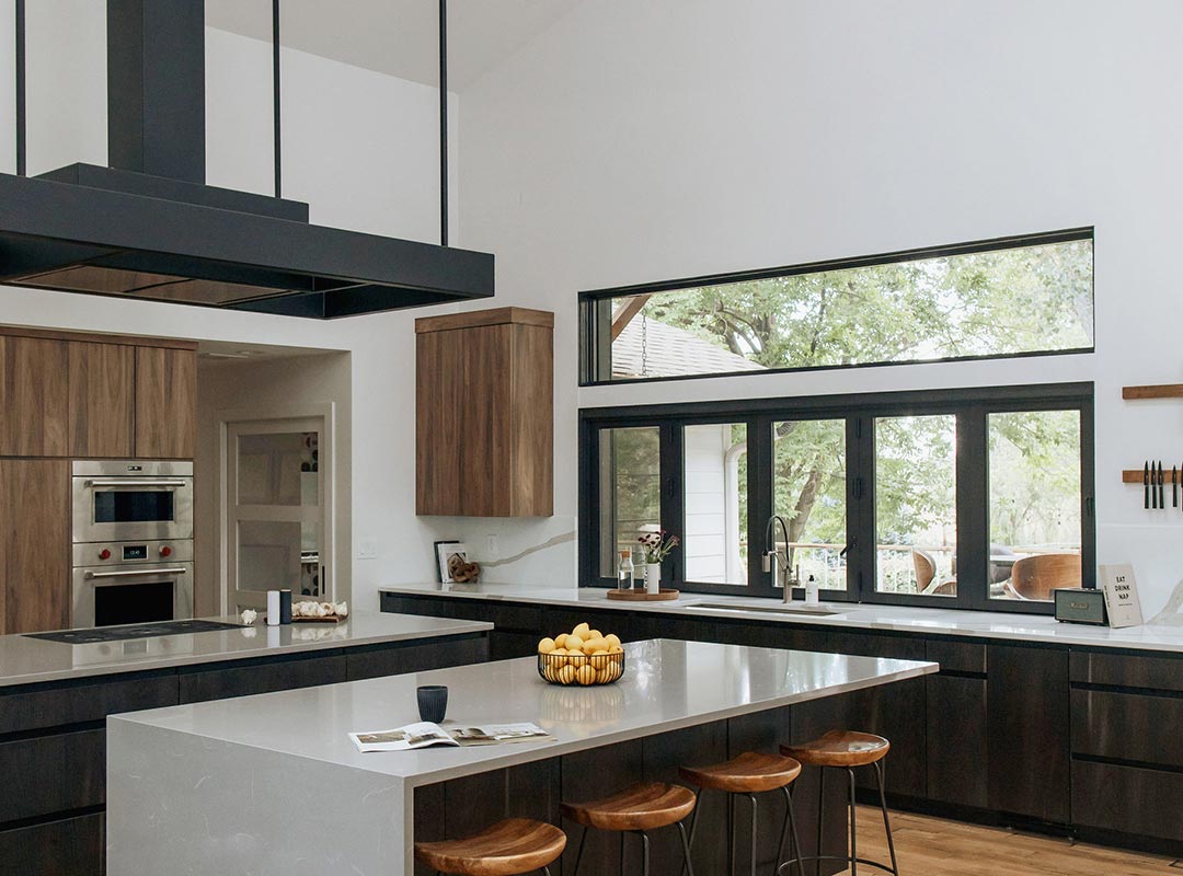 Kitchen 'before' image - J. Reiko Design + Co - Plateau Court Project - before and after of a rural mid-century modern remodel for indoor outdoor living