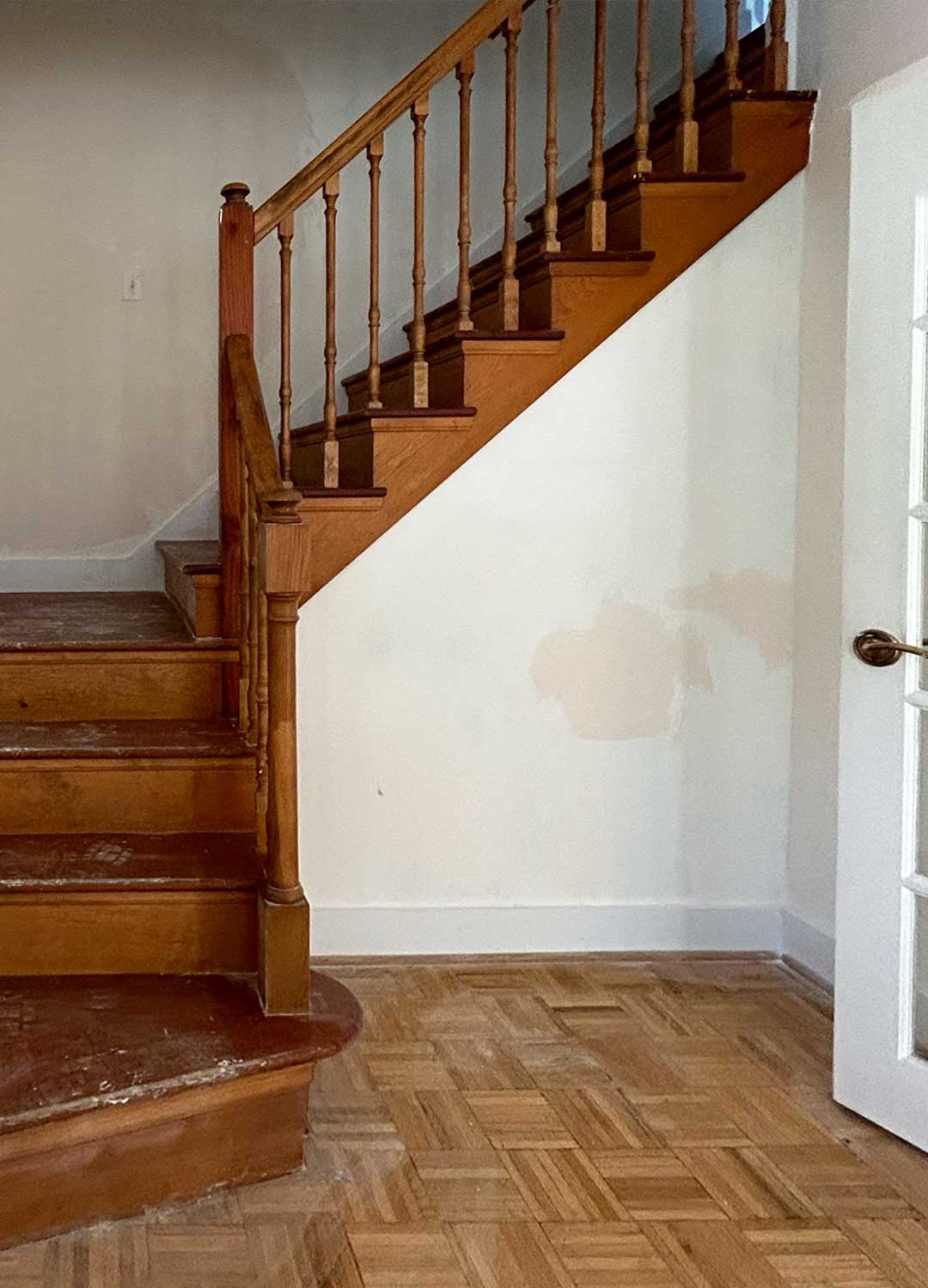 Entry room 'before' image - J. Reiko Design + Co - Clarkson Street Project - before and after of a historic Craftsman remodel in Denver, Colorado