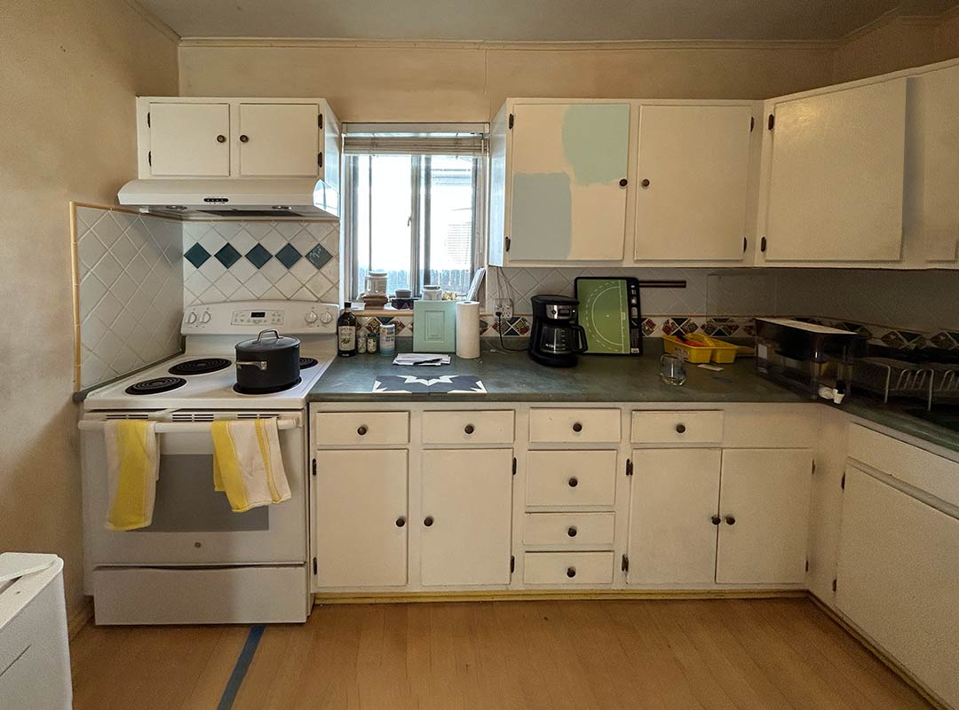 Kitchen 'before' image - J. Reiko Design + Co - Clarkson Street Project - before and after of a historic Craftsman remodel in Denver, Colorado