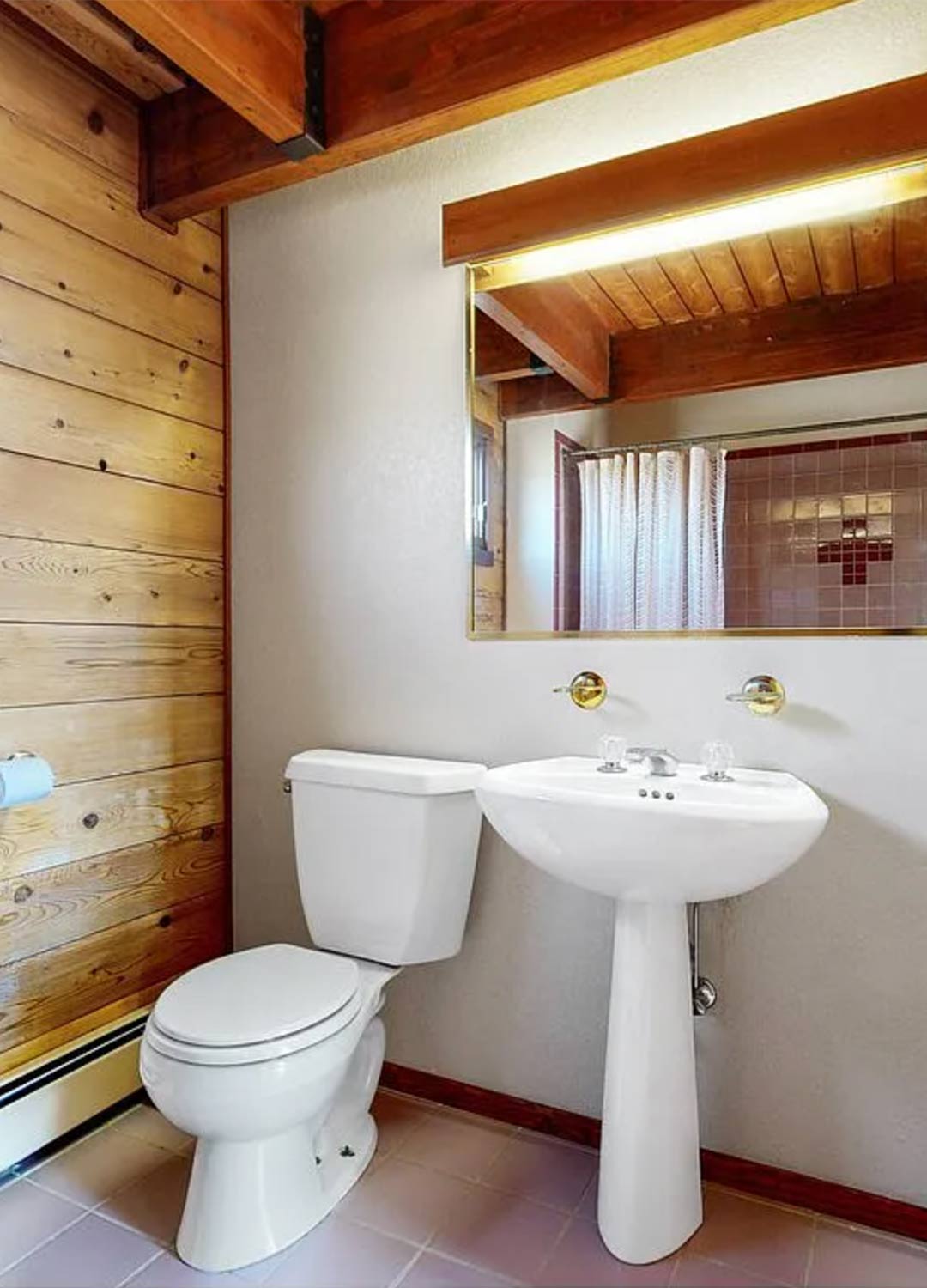 Guest bath 'before' image - J. Reiko Design + Co - Redstone Canyon Project - before and after of a mountain modern remodel in Fort Collins, Colorado