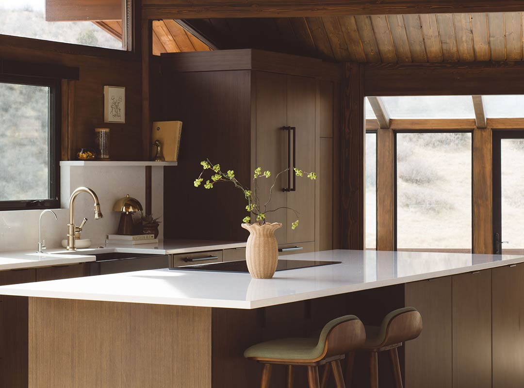 Kitchen 'after' image - J. Reiko Design + Co - Redstone Canyon Project - before and after of a mountain modern remodel in Fort Collins, Colorado