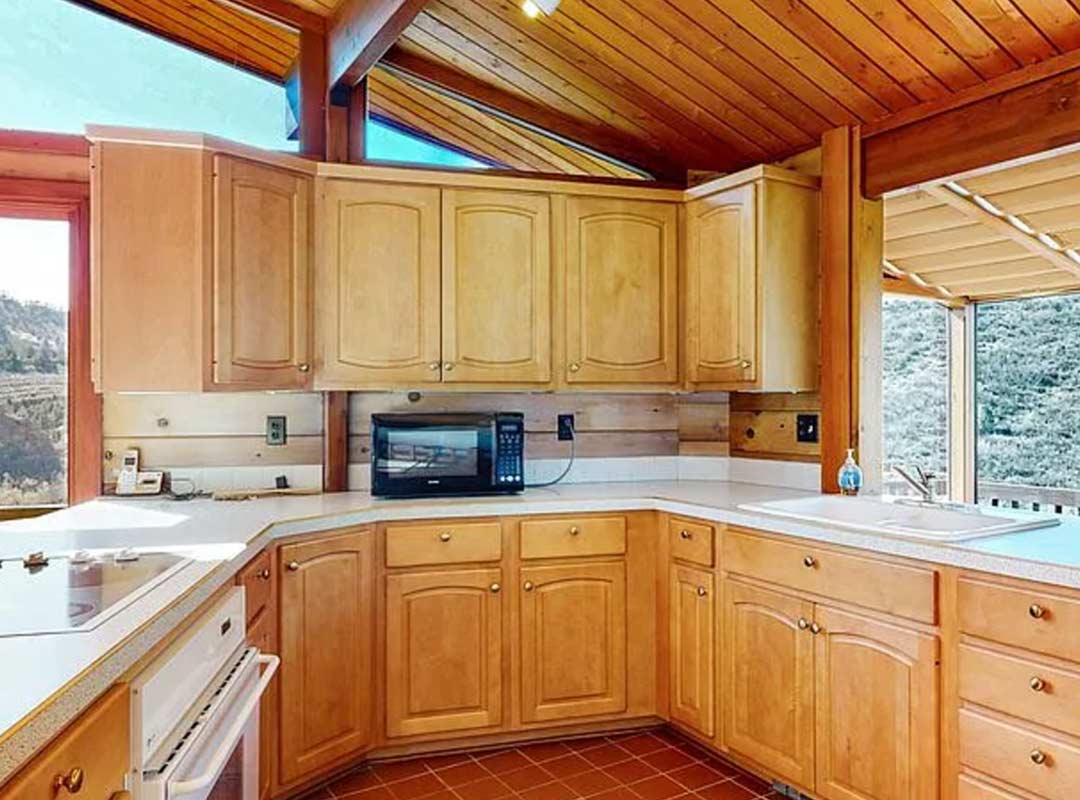 Kitchen 'before' image - J. Reiko Design + Co - Redstone Canyon Project - before and after of a mountain modern remodel in Fort Collins, Colorado