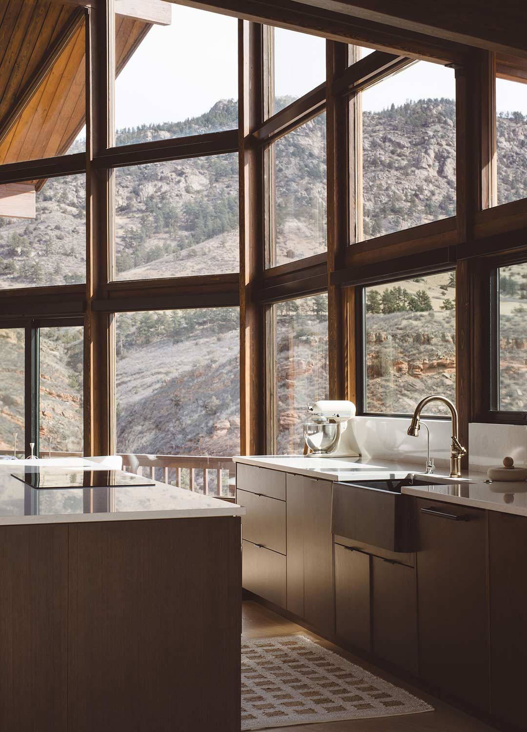 Kitchen 'after' image - J. Reiko Design + Co - Redstone Canyon Project - before and after of a mountain modern remodel in Fort Collins, Colorado