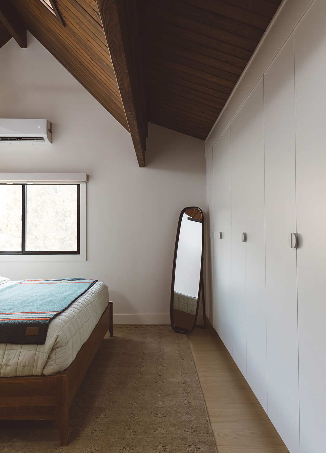 Primary Bedroom 'after' image - J. Reiko Design + Co - Redstone Canyon Project - before and after of a mountain modern remodel in Fort Collins, Colorado