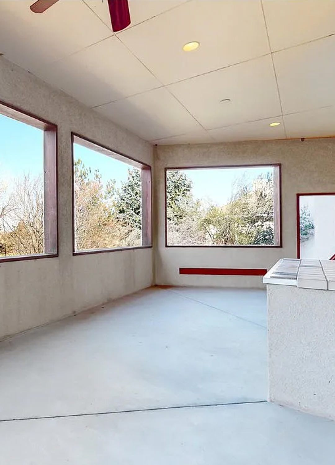 Outdoor kitchen 'before' image - J. Reiko Design + Co - Augusta Trail - before and after of a European farmhouse remodel in Fort Collins, Colorado